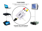Conversor Hdmi A Rca Av Gadnic Adaptador Tv Tubo Convertidor 1080