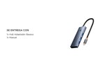 Hub Adaptador 7 en 1 Baseus UltraJoy Tipo-C HDMI 4k@60Hz  3Usb30 PD SDTD Mac 
