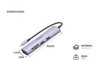 Adaptador Ugreen 7 en 1 4K HDMI USB C Hub
