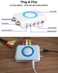 Modulador RF, adaptador coaxial RCA, convertidor CVBS VHF con entrada/salida ANT