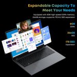 Ordenador portátil CHUWI HeroBook Plus de 15,6 pulgadas, 256 GB, SSD, 8 GB de RAM, Win 11