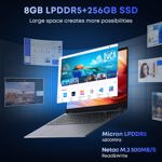 Ordenador portátil CHUWI GemiBook XPro de 14,1 pulgadas, Intel 12°, 8 GB, 256 GB, SSD