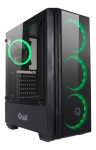 Gabinete Gamer Iqual Cm-2801 Templado Fuente 700w Led Promo
