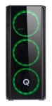 Gabinete Gamer Iqual Cm-2801 Templado Fuente 700w Led Promo