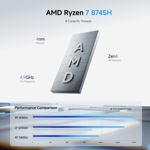 Mini PC MINISFORUM UM870 Slim AMD Ryzen 7 8745H SSD de 32 GB/1 TB