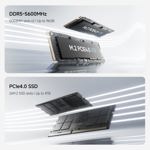 Mini PC MINISFORUM UM870 Slim AMD Ryzen 7 8745H SSD de 32 GB/1 TB