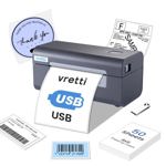 Impresora térmica de etiquetas de envío vretti USB 4x6 para empresas