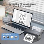 Impresora térmica de etiquetas de envío vretti USB 4x6 para empresas