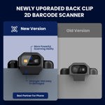 Escáner de códigos QR Bluetooth Eyoyo Back Clip Phone Barcode