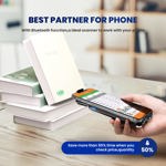 Escáner de códigos QR Bluetooth Eyoyo Back Clip Phone Barcode