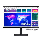 Monitor Samsung Viewfinity S6 27" IPS QHD Negro, Ergonómico, USB Hub, Flicker-Free