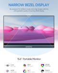 Monitor portátil ARZOPA A1 15.6 pulgadas FHD 1080P IPS USB C/HDMI