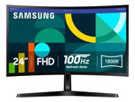 Monitor Curvo Samsung Essential S3 De 24 Fhd 1800r 100hz,