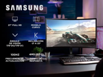 Monitor Gamer 27 Samsung Curvo Full Hd 100Hz LS27D366GALX