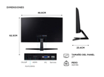 Monitor Gamer 27 Samsung Curvo Full Hd 100Hz LS27D366GALX
