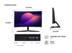 Monitor Gamer 24 Samsung Curvo Full Hd 100Hz LS24D366GALX