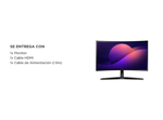Monitor Gamer 24 Samsung Curvo Full Hd 100Hz LS24D366GALX