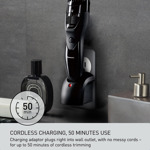 Recortadora De Barba Panasonic Inalámbrica Er-gb42-k Negra