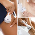 Afeitadora eléctrica Panasonic ES-AWL8AV para mujer, color morado