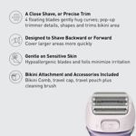 Afeitadora eléctrica Panasonic ES-AWL8AV para mujer, color morado