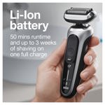 Maquinilla de afeitar eléctrica Braun Series 7 7032cs Flex para hombre plateada