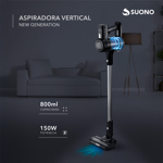 Aspiradora Vertical Suono Tank 2200mAh 150W Negro