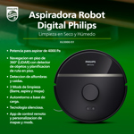 Aspiradora Robot Philips limpieza diaria en seco y húmedo XU3000/01