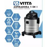 Aspiradora De Tacho Vitta 3 En 1 Liquido Y Polvo 20l 1300w