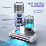 Aspirador de colchones JPHYLL, aspirador de cama UV, 16 kPa, succión