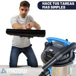 Aspiradora Sopladora Midow 15l 1200w Liquido Polvo Hepa