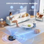 Aspirador robot Lubluelu 3 en 1, aspiradora y mopa