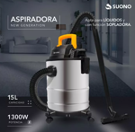 Aspiradora de Tacho Industrial Suono HOG0172 15 Lts 1300W