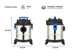 Aspiradora Industrial Profesional Gadnic De Tacho 18L 1200W 3 en 1