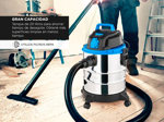 Aspiradora y Sopladora Gadnic 20L Acero Inoxidable