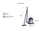 Aspiradora y Sopladora Gadnic 20L Acero Inoxidable