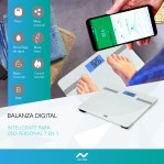 Balanza Personal Digital de Baño Nictom BP03 Blanca  Bluetooth