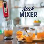 BATIDORA DE MANO OSTER 2801 ROJA STICK MIXER  2801