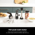 Batidora De Mano Ninja 750w, Licuadora De Inmersión