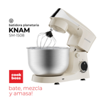 Batidora Planetaria Daihatsu KNAM SM-1508 1100W Color Crema