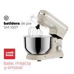Batidora Planetaria Daihatsu 1100W SM-1507 Color Crema