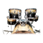 Bateria 5 Cuerpos Maple Mfp-610 Natural Burst con Soportes