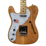 Guitarra Electrica Sx Telecaster Zurda Semi Hollow Ash