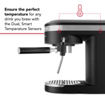 Máquina Espresso Kitchenaid Kes6403, Negro Mate, 1.4l, Semia