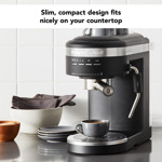 Máquina Espresso Kitchenaid Kes6403, Negro Mate, 1.4l, Semia