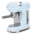 Cafetera Smeg Retro Años 50, Estilo Azul Pastel