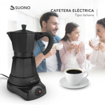 Cafetera Italiana Eléctrica Suono Base Desmontable 500W