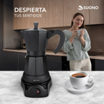 Cafetera Italiana Eléctrica Suono Base Desmontable 500W