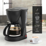 Cafetera de Filtro Eléctrica Suono 12 Tazas 1200ml Semiautomática