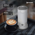 Espumador de Leche Suono Eléctrico Fría/Caliente 200ml