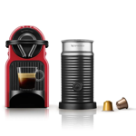 Cafetera Nespresso Inissia Roja + Aeroccino A3C40-AR-RE-NE